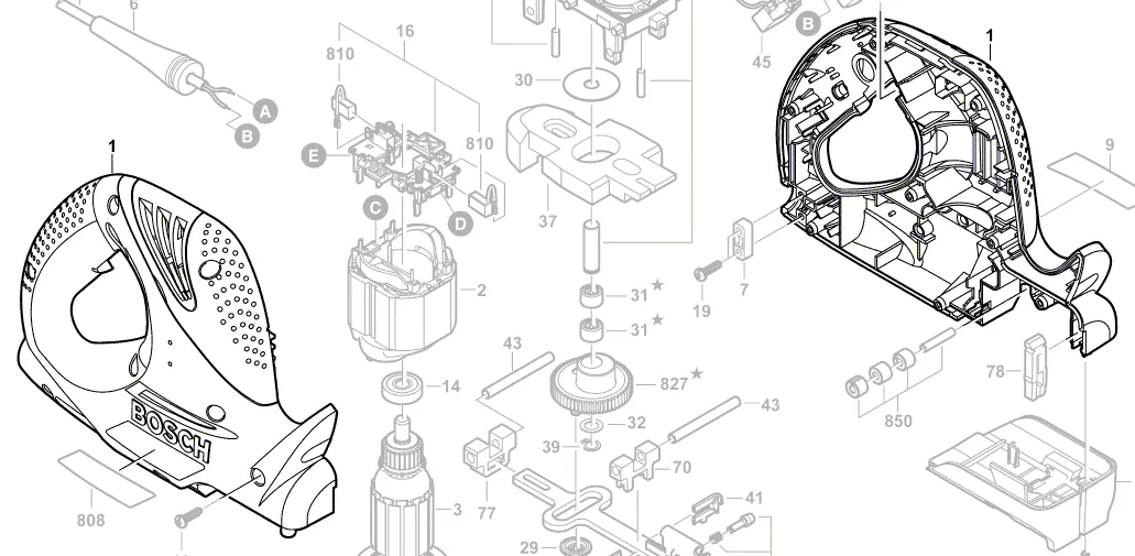 Carter réf. 2 609 000 751 BOSCH